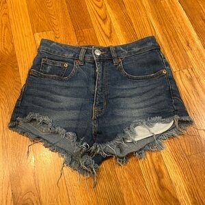 H&M Denim Jean Cutoff High Waisted Shorts